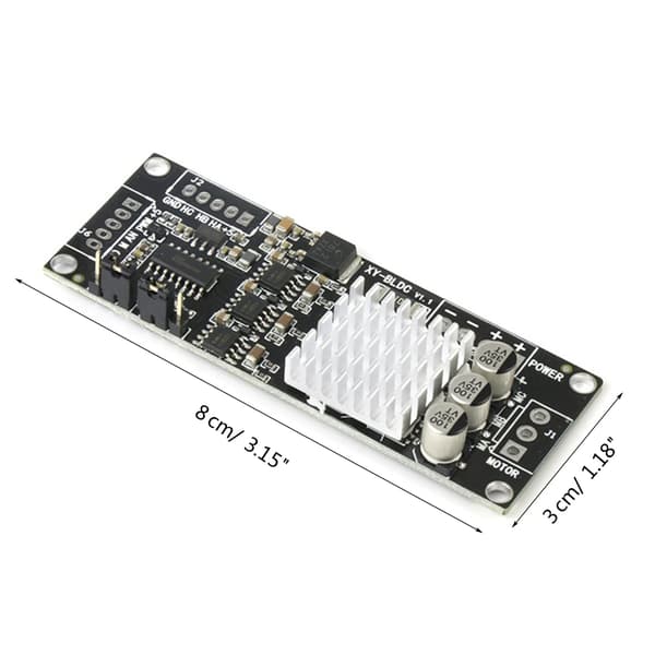 XY-BLDC DC 12-30V 200W Trefas DC Borstlös med Hall Motor Controller Modul PWM Motordrivkort Framåt Back