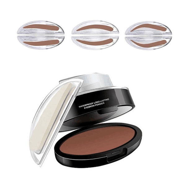 Vattentät Ögonbrynsstämpelpulver Perfect Nature Eye Brow Brow Färgningsset
