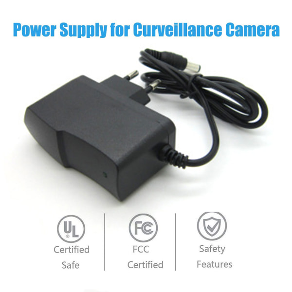 DC 9/12V 1A AC til DC Switching Power Supply Adapter Input