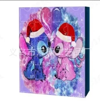 Julkalender Anime Figur Lilo & Stitch Mickey Mouse barn julklappslåda