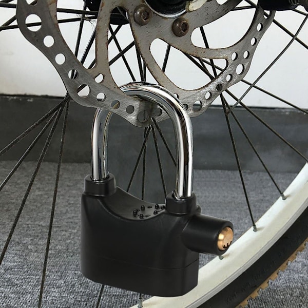 Långbåge hänglås med larm 110 DB Tungt Väderbeständigt