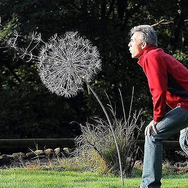 Mælkebøtte Feer Havekunst Skulptur Gård Dekoration Metal