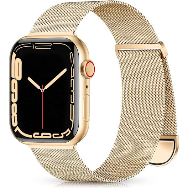 Metallrem kompatibel med Apple Watch-rem 40mm 38mm 41mm Roséguld-WELLNGS Roséguld Rose Gold 42/44/45/49mm