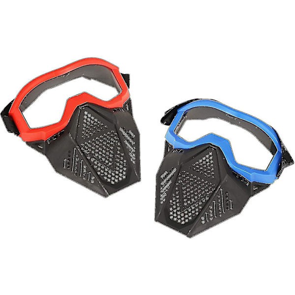 2-pakkaus taktinen naamio yhteensopiva Nerf Rival, Apollo, Zeus, Khaos, Atlas, Artemis Blasters Rival Mask