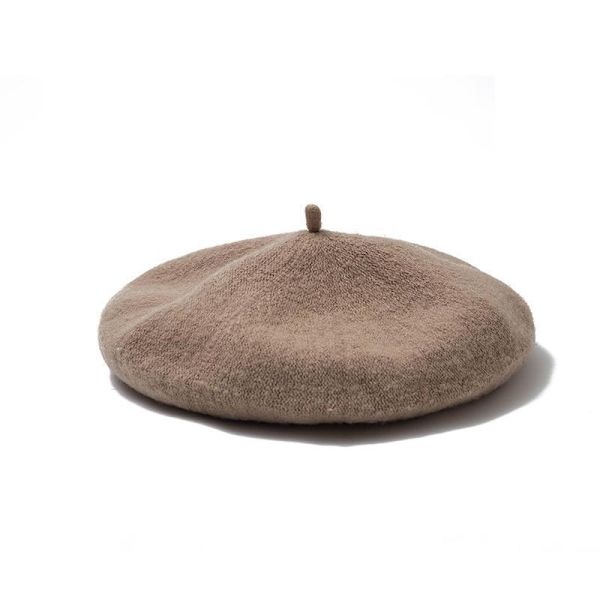 Fransk basker i flere farger - søt og varm for vår og høst - Beige beige one size