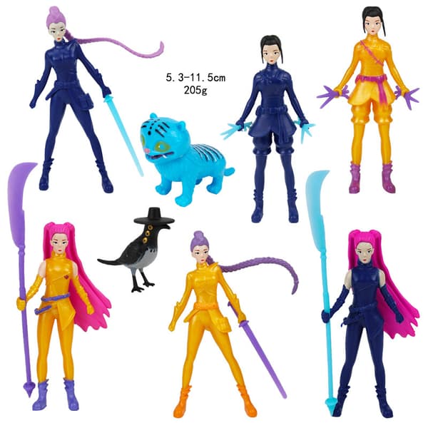 Demon Slayer K-Pop Figur | Anime Model Samlerobjekt Legetøj Demon Hunter Set D (6 models)