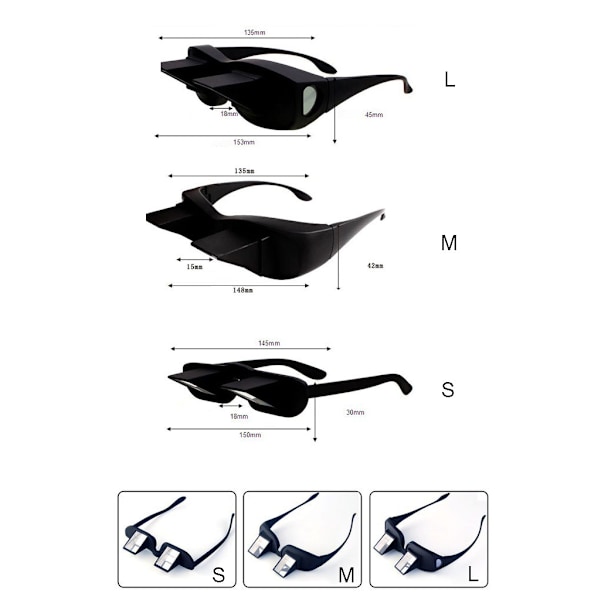 Läsglasögon Prisma Glas Säng Horisontella Glas L