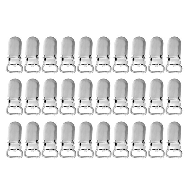 2,7 x 1,3 cm Snutthållare/Halsduk/Dummy/Leksakshållare Clip Grossist Slitstark insats för att skydda tyg för hantverk
