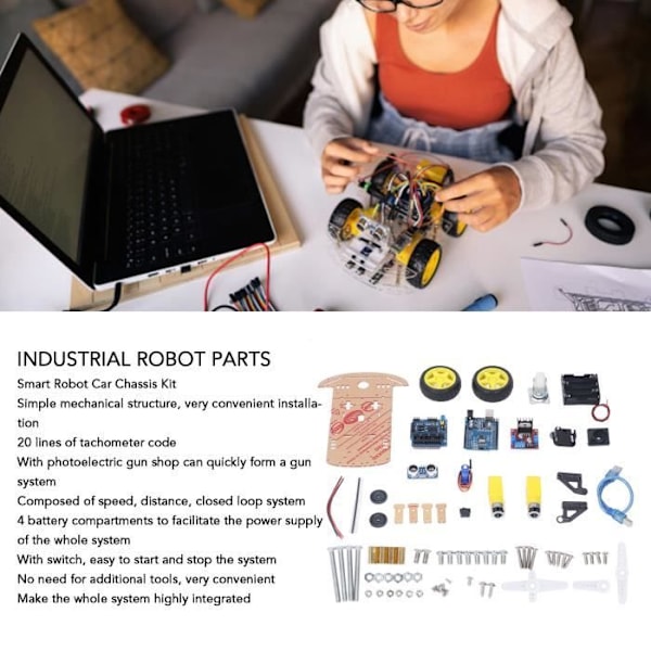 DIY Robot Smart Car Chassis Kit Utviklingskort