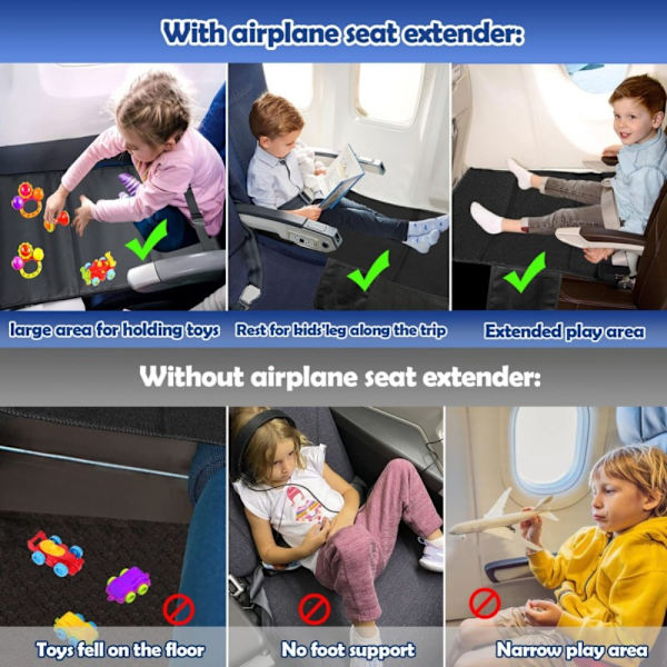 Flygplansäng Flygplansfotstöd GRÅ LITEN grå grey Small