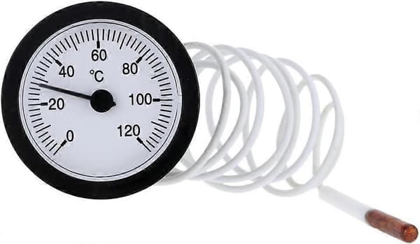 Kapillärtermometer med 1m sensor 0-120C för mätning av flytande vatten (bt)