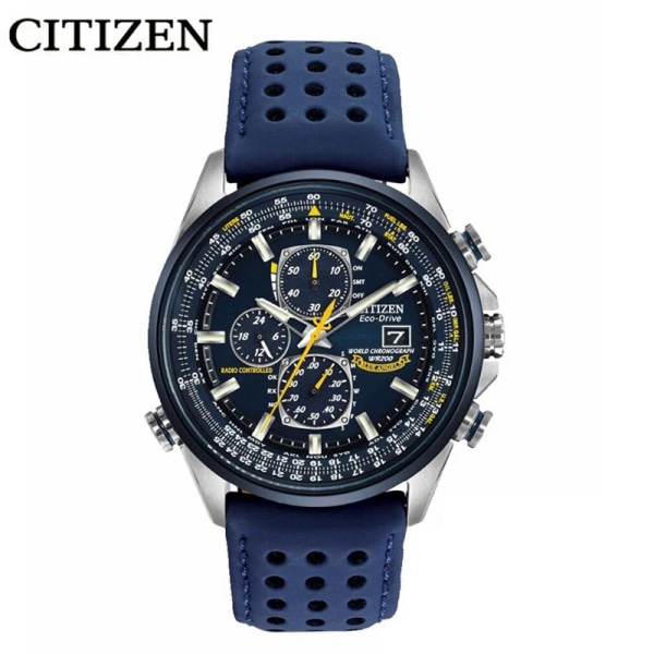 CITIZEN Lyxig ny design Klocka för män Rostfritt stål Dubbel display Kvarts Armbandsur Vattentät Militär Sport Herrklocka DZ-Blue