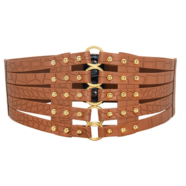 Korsetbælte Sort Til Kvinder Mode Retro Goth Underbust Livrem Moderens Dag Gaver BROWN