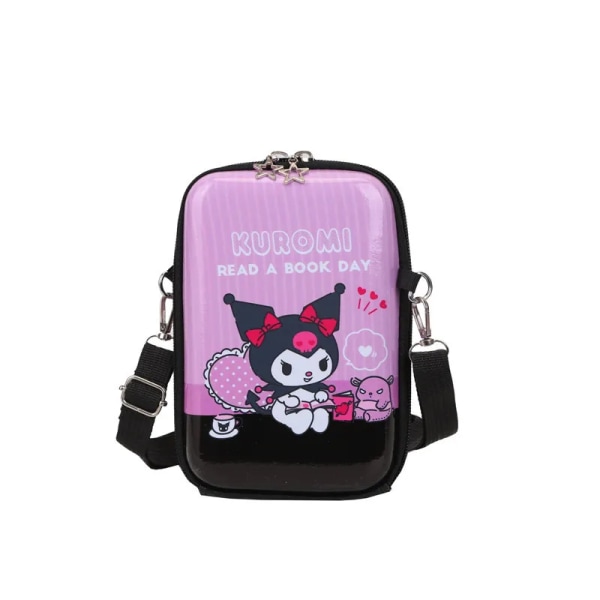 Sanrio Kuromi Messenger Bag för kvinnor Anime Hardshell Bag 3