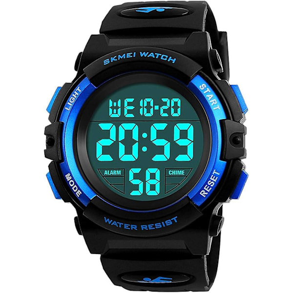 Barn Digital Klocka För Pojkar Flickor, Pojke Vattentät Casual Elektronisk Analog Kvarts 7 Färgglad Led Klocka,barn,unisex