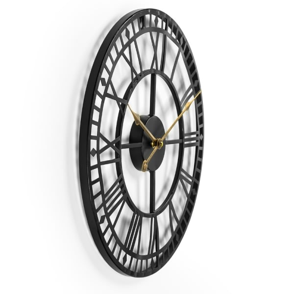 All Weather Garden Clock - 40cm (guldvisare) - Vintage - Roman Nu