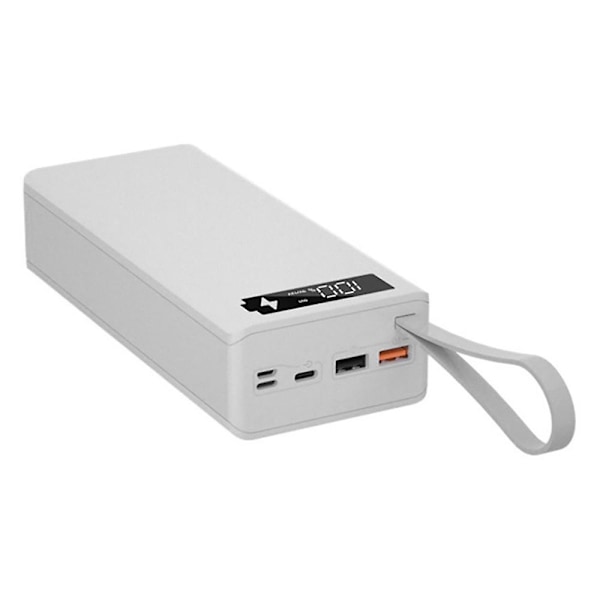 16x18650 Batterilagringsbox Pd Qc3.0 Snabbladdning DIY Bank Box Case Case Box Vit