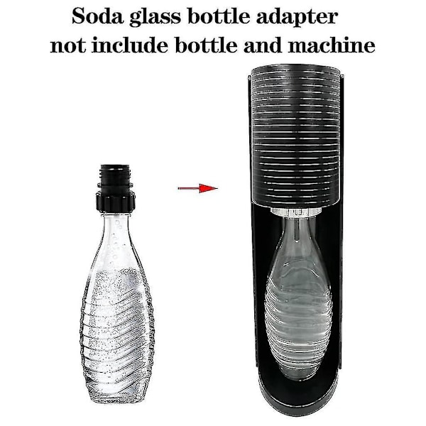 Soodavesipulloadapteri lasipulloille pikaliitin SodastreamsBY-laitteille