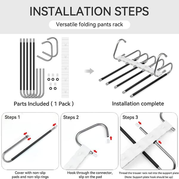 st Byxhängare för Byxor Vikbara Hängare[qb] 2 Pcs 2 Pcs