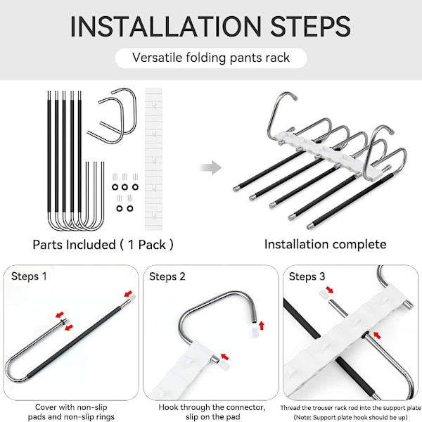 stk Buksehængere til Bukser Foldbare Hængere[qb] 2 Pcs 2 Pcs