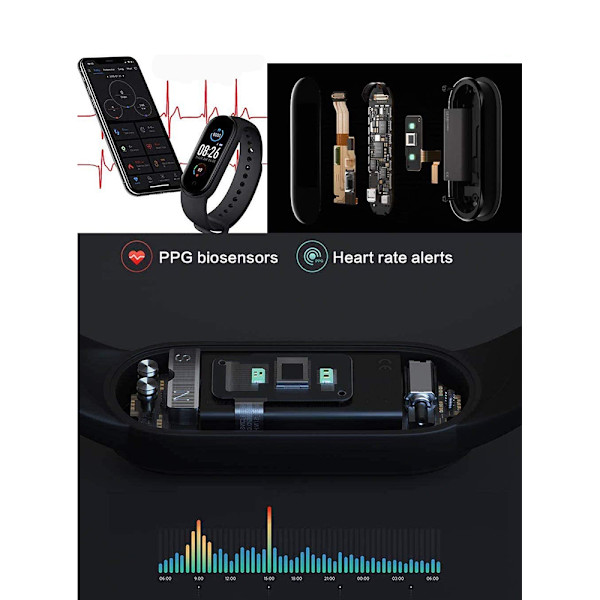 Fitnessarmbånd, Smart Armbånd Skridttæller Fitnessur