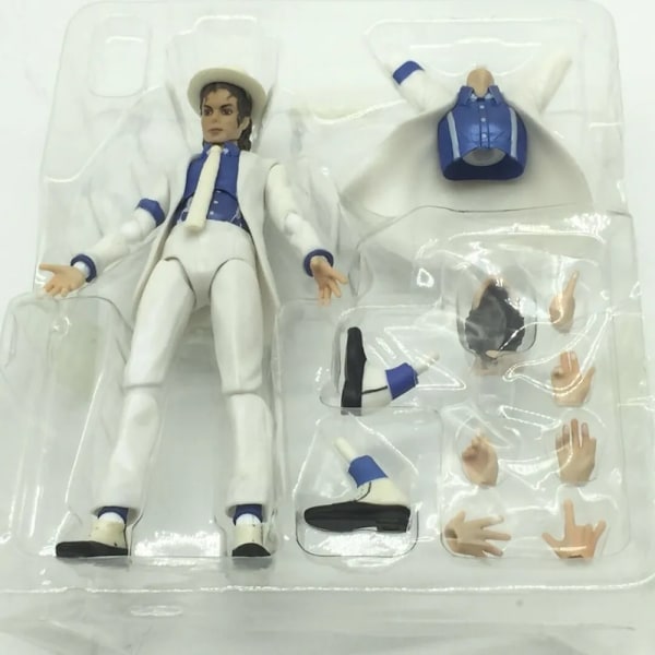 Michael Jackson Smooth Criminal Moonwalk Actionfigur Model Legetøj Michael Jackson MJ Thriller Leddelt Bevægelig Julegave B with box