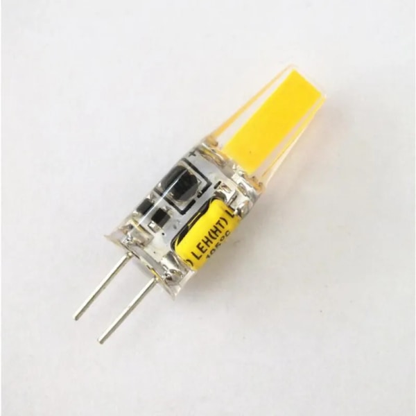 Den nye 10ST dimbare Mini G4 LED COB-lampen 6W lyspære AC DC 12V 220V varmt hvitt lys Bytt ut 30W 40W halogen for lysekrone Spotlight DC12V DC12V Warm White