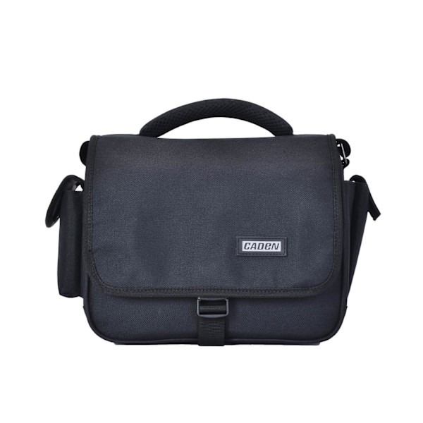 Caden D27 Trendig svart axelväska för kameran 24x19x14cm