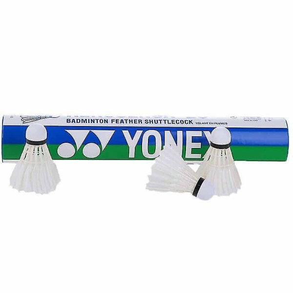 Yonex Badminton Feather Ball As50 Badmintonballer 12 stk Gåsefjær 77 Hastighet