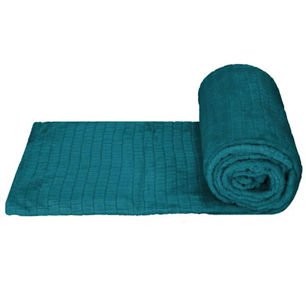SPRINGOS® Hyggeligt tæppe 170 x 210 cm Sengetæppe Tekstur Vaffelmønster Blødt varmt Plaid