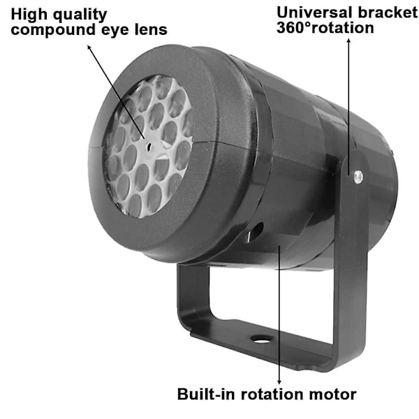 Julprojektor med 16 Mönsterbilder LED-projektionslampa