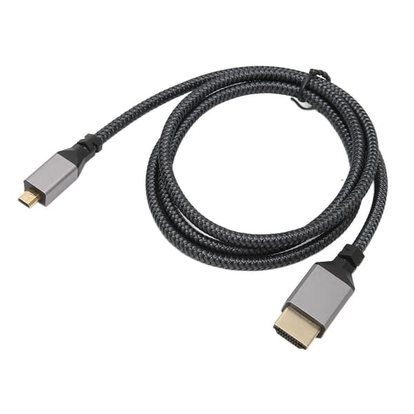 4K HD Multimedia Interface Kabel Han til Han 18Gbps Høj Hastighed 4K 60Hz HD Flettet Micro HD Multimedia Interface Adapter Kabel 1 Meter [qb]