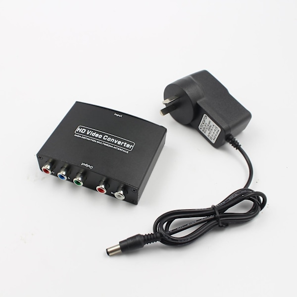 1080P HDMI till YPbPr 5RCA RGB + R/L Video Audio Konverter Adapter HDMI till Komponent Konverter för PS3