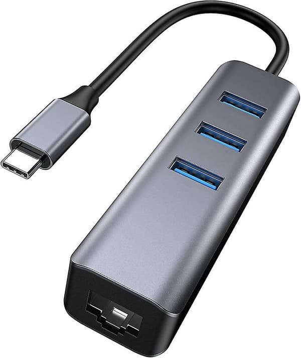 USB C til Ethernet-adapter, rj45 til USB C Thunderbolt 3/type-c Gigabit Ethernet Lan-nettverksadapter, kompatibel