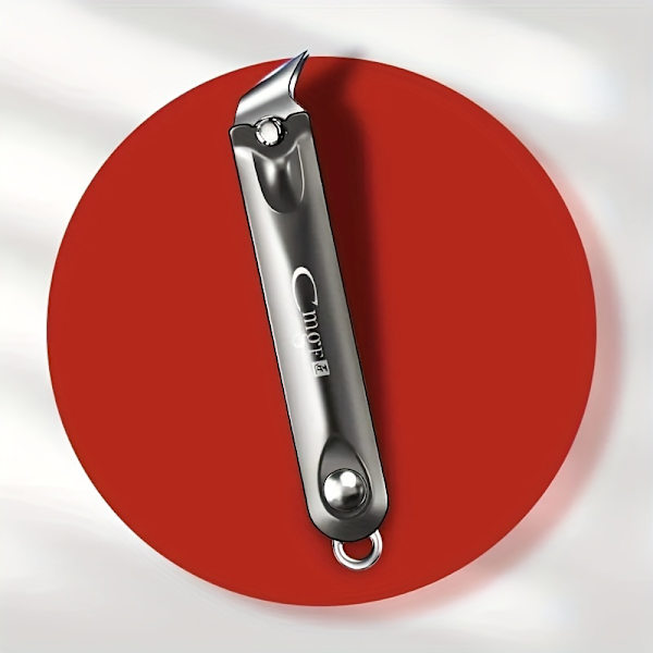 1 stk/2 stk/3 stk rustfrit stål stor neglesaks, neglefil, manicure værktøj Black beveled nail clippers One Size Fits All