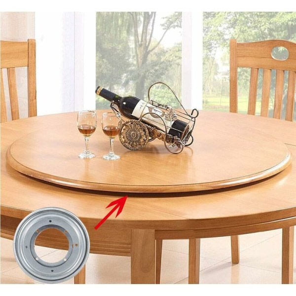 Lazy Susan drejelig Lazy Susan, Lazy Susan serveringsbakke, galvaniseret Lazy Susan, velegnet til hotelspiseborde, specielt designet til dovne mennesker