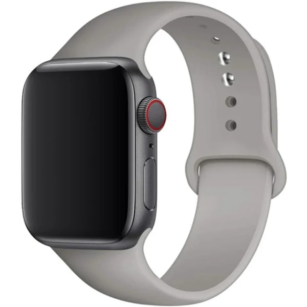 Silikonrem för Apple Watch Band 45mm 44mm 42mm 49mm 41mm 40mm 38mm correa armband iwatch Series 8 7 9 SE 4 3 5 Ultra 6 Fog