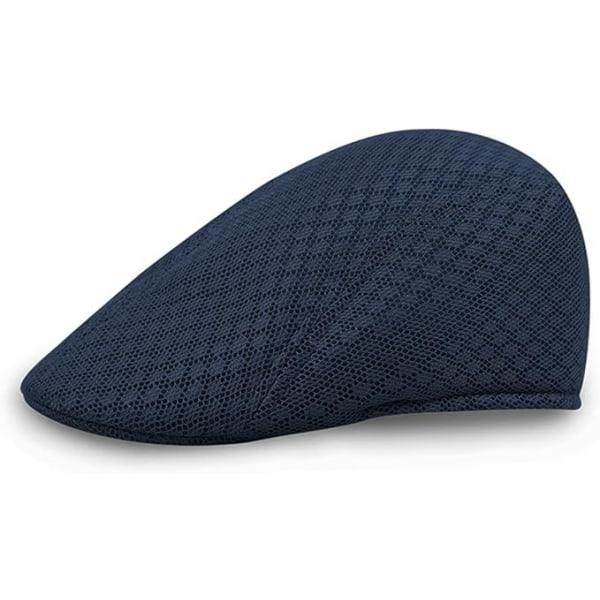 Murgröna keps i vintage mesh andas platt hatt för män sommar