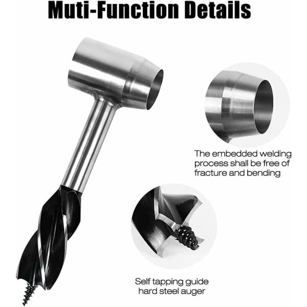 Hånddrill for trebearbeiding, manuell overlevelsesdrill, manuell sneglebor, manuell campingdrill for camping