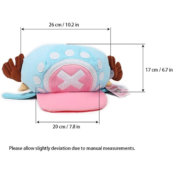 Anime One Piece Tony Tony Chopper Cosplay Hat Caps Sunbonnet