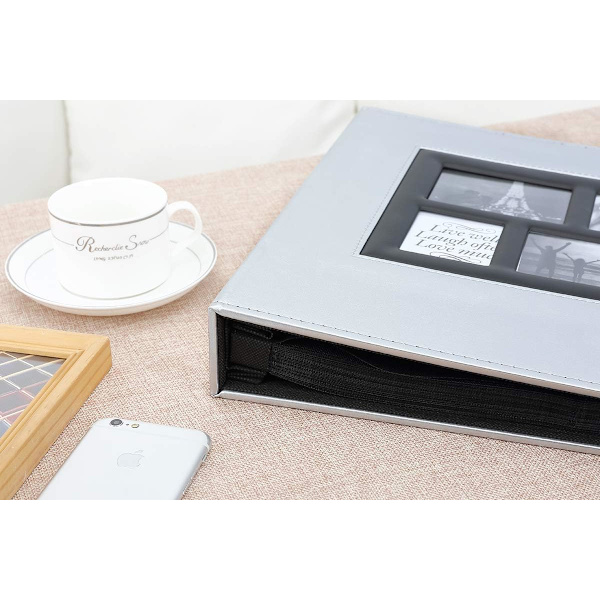 Fotoalbum 600 lommer 10x15cm store fotos (60 ark, 120 sider