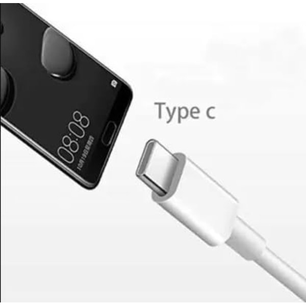 Hörlurar för iPhone 15/Pro/Max och Samsung med USB-C-kontakt, mikrofon, stereoljud