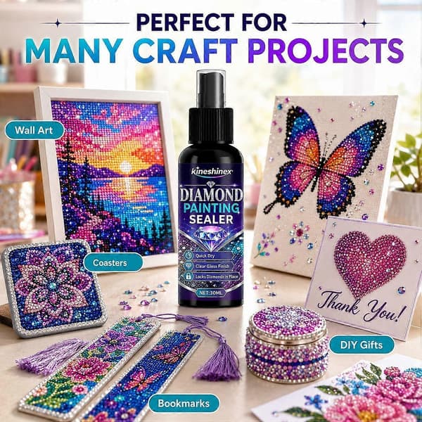 Diamond Art Coating Spray Blank Overflade Klar Coating Til 5D Diamantmaling Puslespil Håndlavede Håndværksmaterialer 1pc 30ml