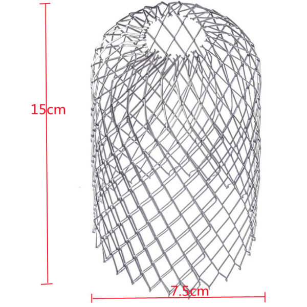 4 flexibla aluminiumrännefilter Diameter 8cm Galler Mesh St