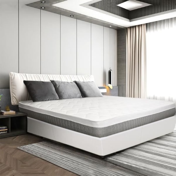 Memory Foam Mattress 170x200 cm Made in Italy | Medium hardness| 20 cm| Antibacterial and dust mite|High breathability