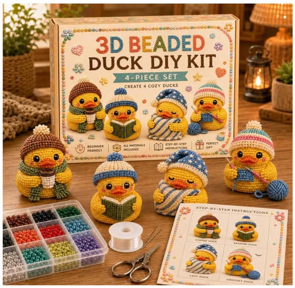 3D Perleand DIY Kit Kollektion, Håndlavet Perlehåndværkssæt til Børn og Voksne Holiday