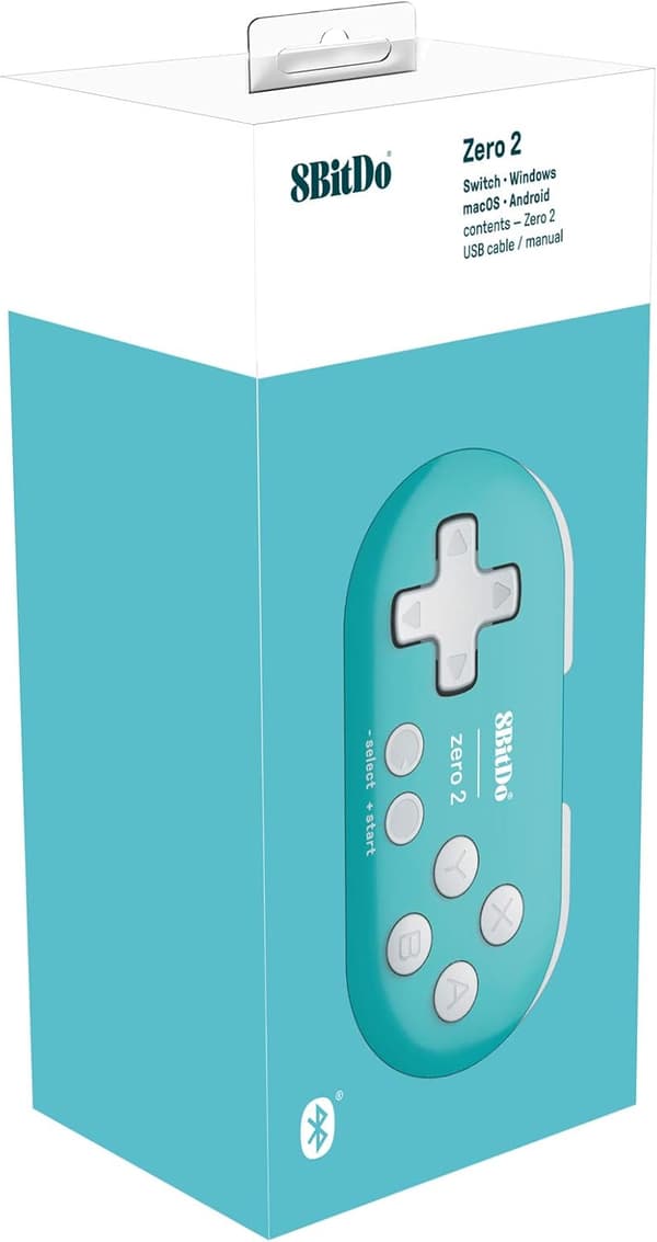 8Bitdo Zero 2 Gul Udgave (Ikke Maskinspecifik)