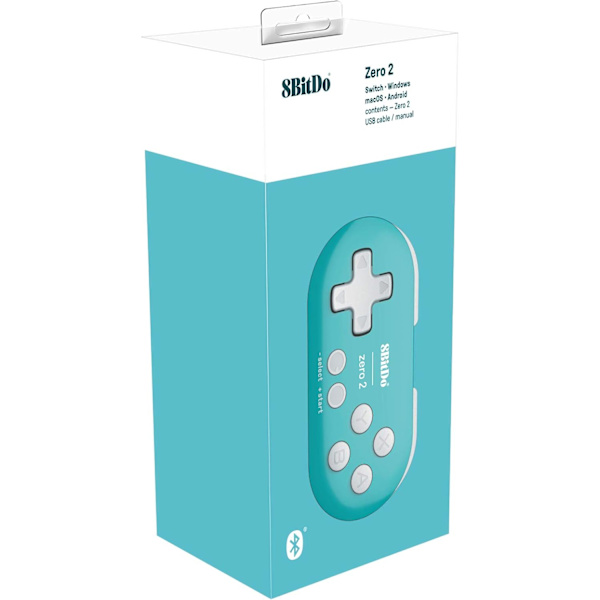 8Bitdo Zero 2 Gul Utgave (Ikke maskinspesifikk)