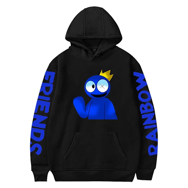 Roblox Rainbow Friends Hoodie Pullover Rainbow Friends Hoodie med trykt Varmt tøj Hvid 5 L