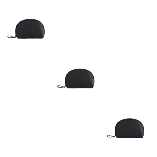 1/2/3 kompakt, slitesterk og langvarig sminkepung for alle sorte black 3PCS